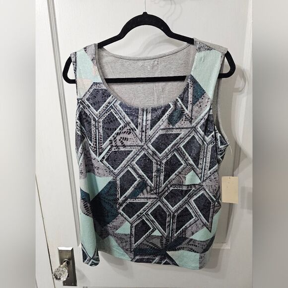NWT Cold Water Creek Sequin Knit Tank Size XL/16 - Picture 1 of 6